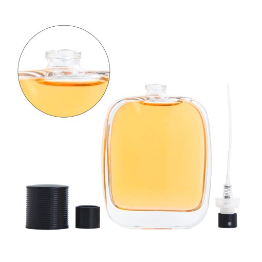 Wholesale Vintage Square Glass Spray Bottle, 30ml-100ml Empty Perfume Bottles - Image 4