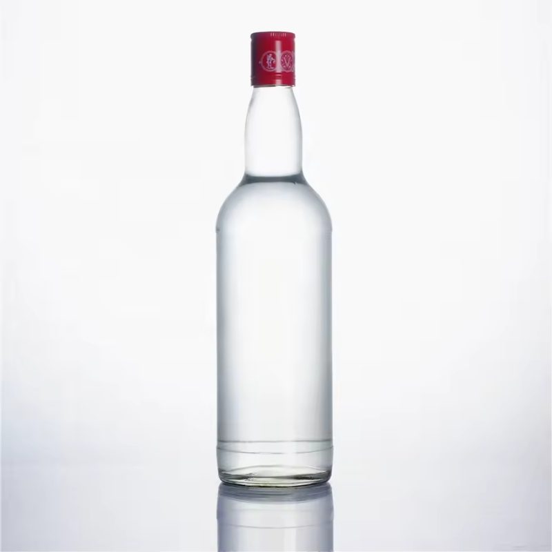 round liquor glass bottle