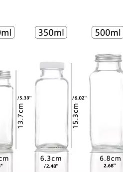 glass juice bottles with lids