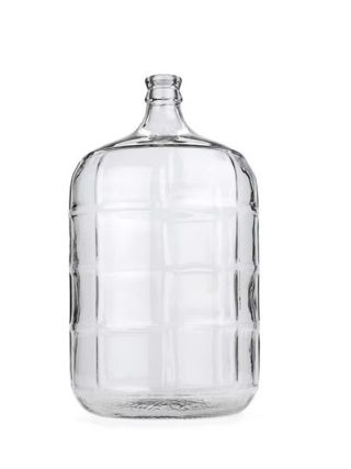 5 Gallon Clear Glass bottles