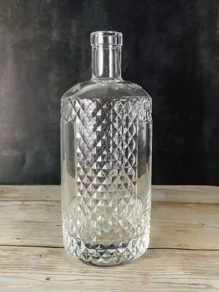 round alcohol bottle