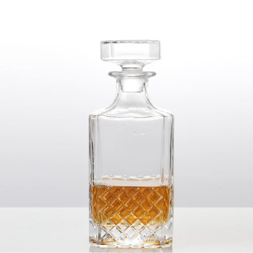 750ml Glass Liquor Bottles with Embossed Logo