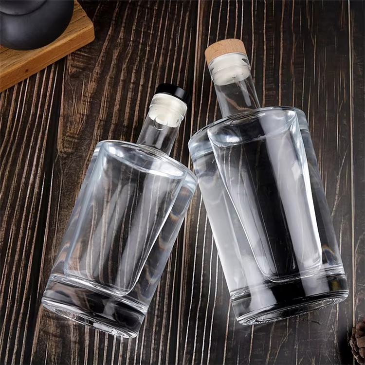 clear 375ml glass bottle