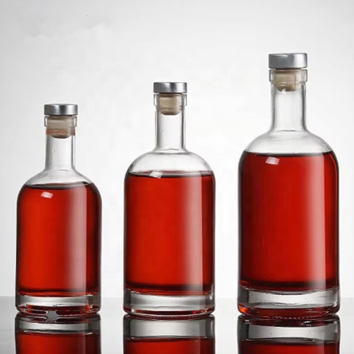 Spot Goods: 500ml, 700ml, 750ml Super Flint Transparent Alcohol Bottle - Image 4