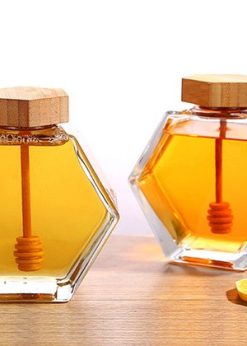 Hexagon Glass Jars for Honey