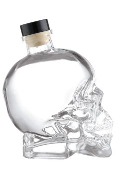 skull liquor bottle tequila