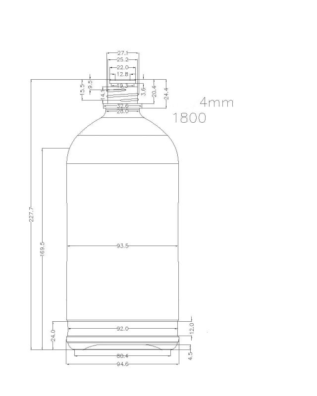 Glass Bottle Design Drawings